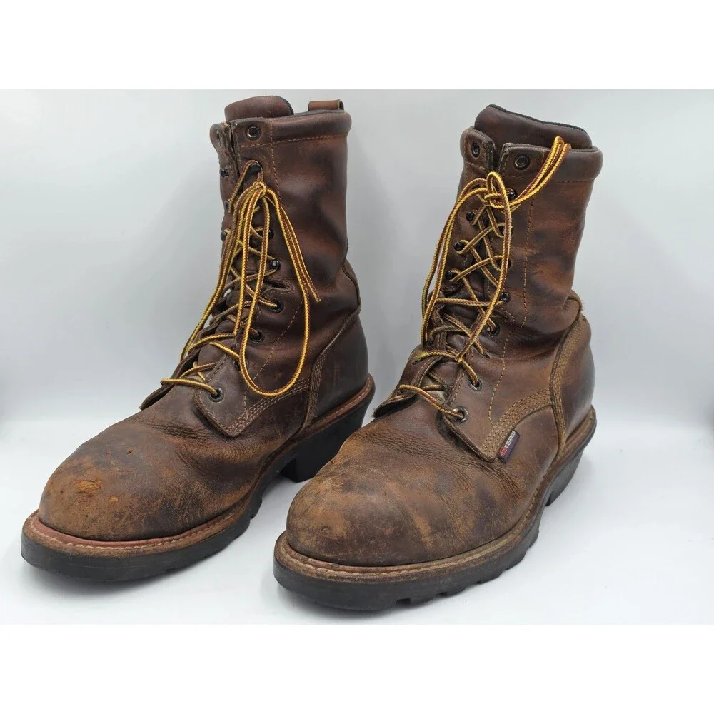 Red Wing 4420 Loggermax Work Boots Mens Size 9 EE Waterproof Steel Toe 9 Inch